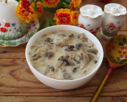 Грибы под соусом