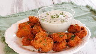 Грибы в панировке