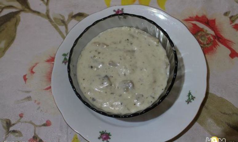 Рецепт грибов в сметанном соусе