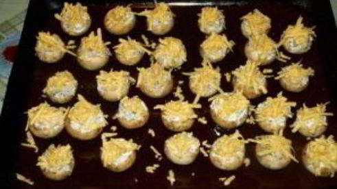 грибы, запеченные под сыром