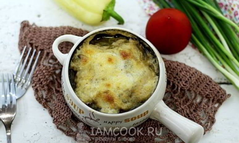 Рецепт грибов запеченных с соусом бешамель