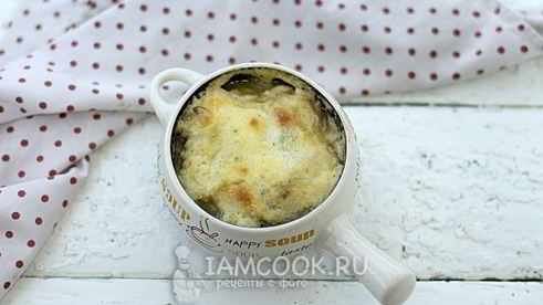 грибы запеченные с соусом бешамель