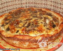 Куриное лукошко с грибным омлетом