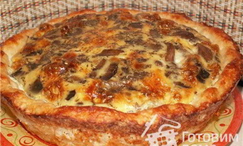 Рецепт куриного лукошка с грибным омлетом