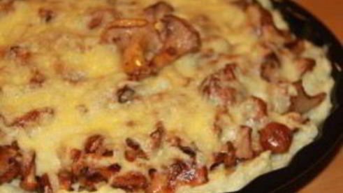 лисички, запеченные в духовке