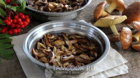 маслята жареные