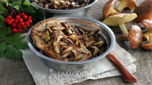 маслята жареные