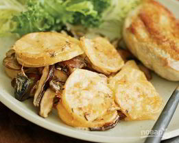 Шампиньоны с картошкой в духовке