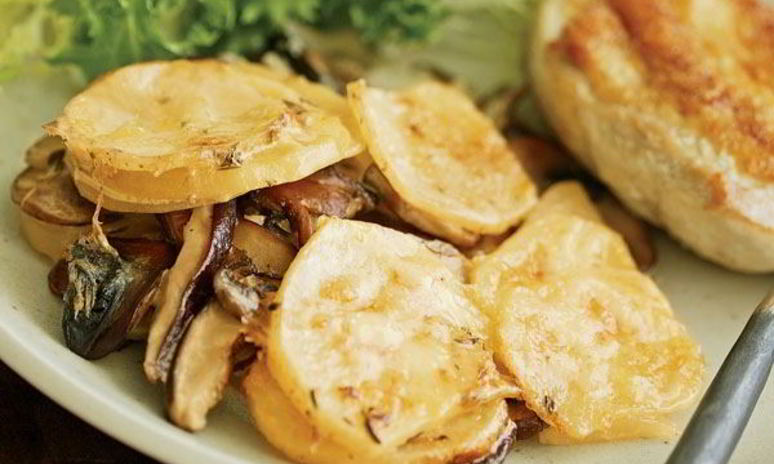 Рецепт шампиньонов с картошкой в духовке