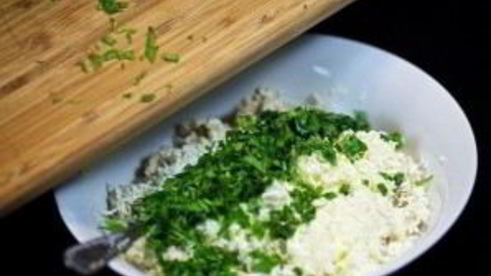 шампиньоны с курицей и сыром