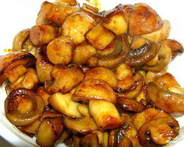 Шампиньоны в воке