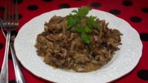 вешенки, жаренные с луком