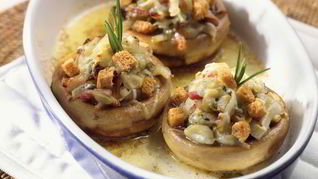 Вкусные грибы с майонезом в духовке