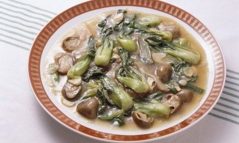 Рецепт жареных грибов с пак-чоем