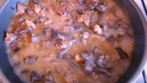 гуляш из барашка под апельсиновым соусом