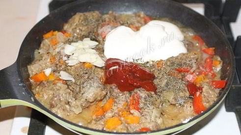 гуляш из говяжьей печени