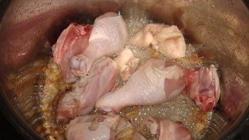 гуляш из красной фасоли и курицы