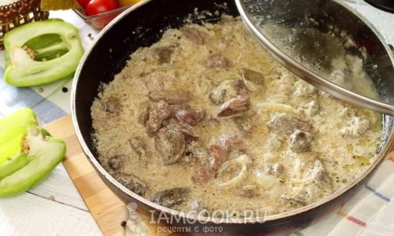 Рецепт гуляша из куриной печени