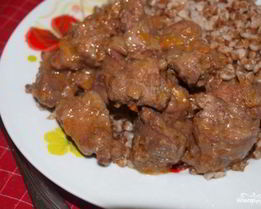Гуляш из печени в мультиварке