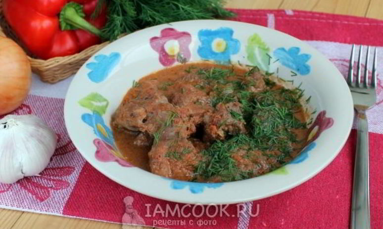 Рецепт гуляша из свинины в мультиварке