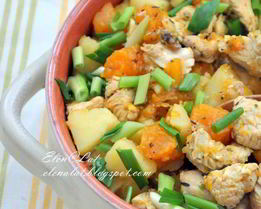 Гуляш с тыквой и индейкой