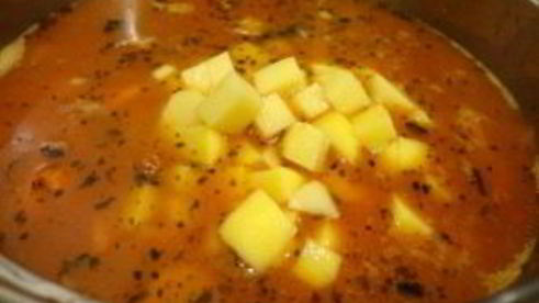 суп-гуляш из фарша