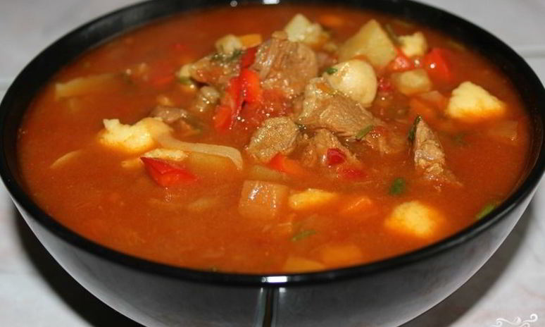 Рецепт супа-гуляша из говядины