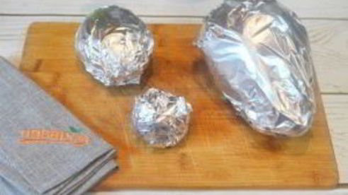 картофельное пюре из батата с зеленью