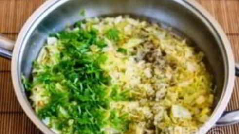 картофельное пюре с капустой