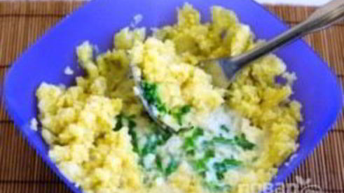 картофельное пюре с капустой