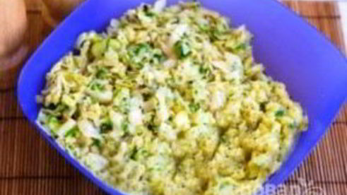 картофельное пюре с капустой