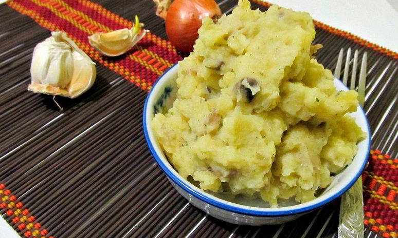 Рецепт картофельного пюре с шампиньонами
