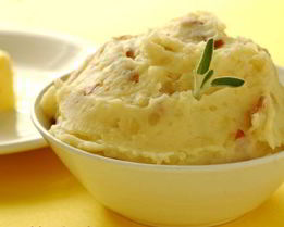 Картофельное пюре с жареным луком