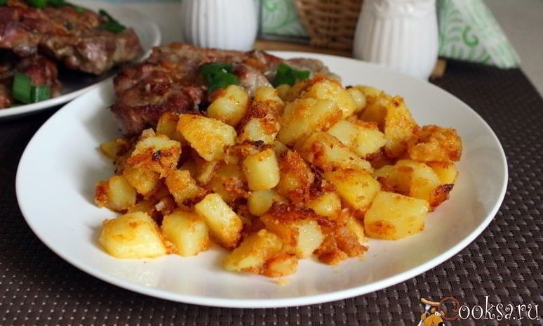 Рецепт картофельного гарнира к мясу