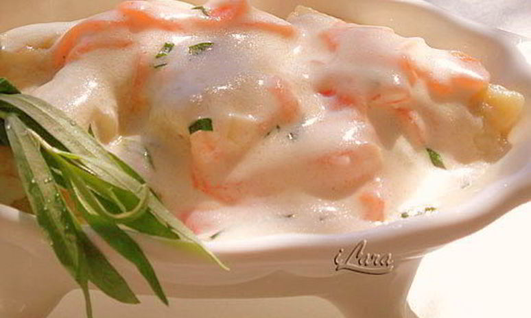 Рецепт картофельных ньокков с зеленью и пармезаном под сливочным соусом