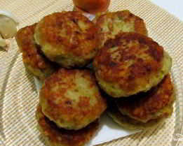 Картофельные котлеты с фаршем