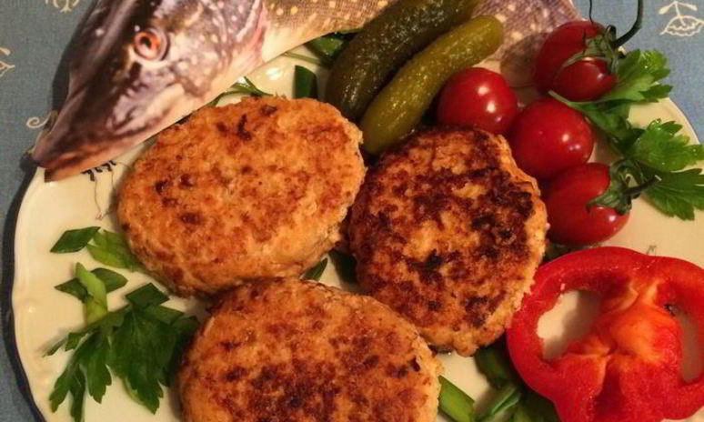 Рецепт котлеты из щуки и морского лосося