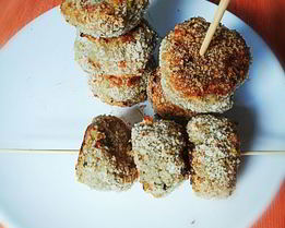 Котлетки из баклажана с сыром