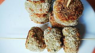 Котлетки из баклажана с сыром