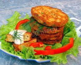 Котлеты из икры рыбы