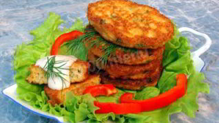 Котлеты из икры рыбы