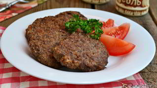 Котлеты из куриной печени и свинины