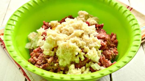 котлеты из свинины и говядины в панировке