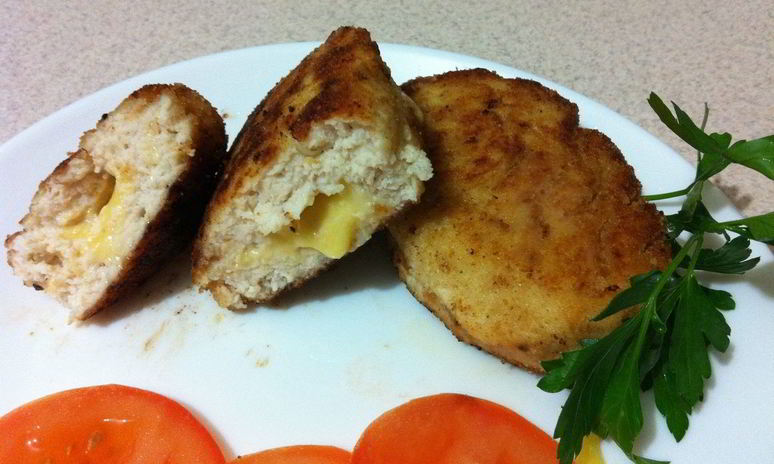 Рецепт котлет с грибами и сыром