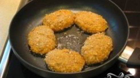 котлеты с грибами и сыром