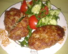 Котлеты с овсяными хлопьями