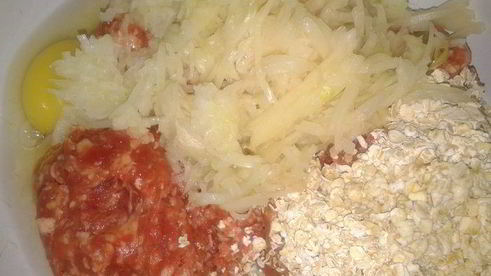 котлеты с овсяными хлопьями