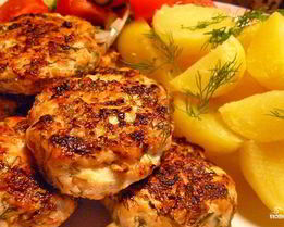 Куриные рубленные котлеты с майонезом