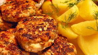 Куриные рубленные котлеты с майонезом