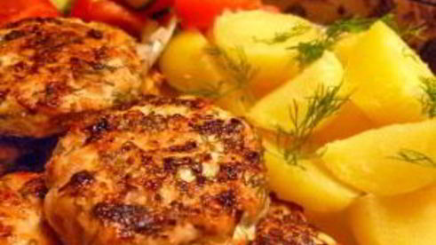 куриные рубленные котлеты с майонезом